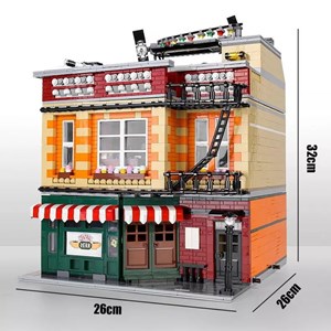 لگو کریتور کافی‌ شاپ چراغدار 4488 قطعه مدل Mould King 16014 Friends Cafe_اسباب بازی لگو