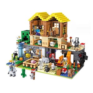 لگو ماینکرافت روستای کریپر با ساکنان 1415 قطعه مدل Minecraft My World 7132_اسباب بازی لگو