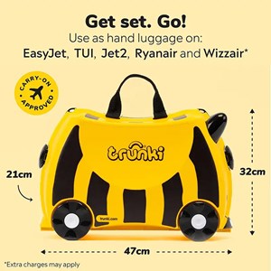 چمدان سواری کودک با ظرفیت 18 لیتر طرح زنبور مدل 0044 Trunki 18L_کیف و کوله پشتی