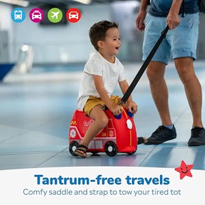 چمدان سواری کودک با ظرفیت 18 لیتر طرح ماشین آتش نشانی مدل 00254 Trunki 18L_کیف و کوله پشتی