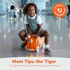 چمدان سواری کودک با ظرفیت 18 لیتر طرح ببر نارنجی مدل 0085 Trunki 18L_کیف و کوله پشتی