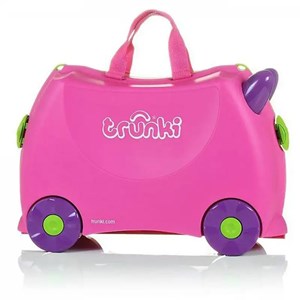 چمدان سواری کودک با ظرفیت 18 لیتر طرح صورتی مدل 0061 Trunki 18L_کیف و کوله پشتی