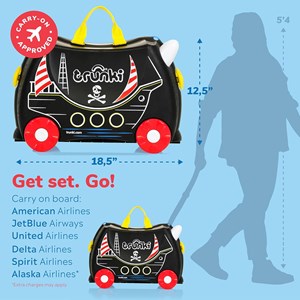 چمدان سواری کودک با ظرفیت 18 لیتر طرح کشتی دزد دریایی مدل 00312 Trunki 18L_کیف و کوله پشتی