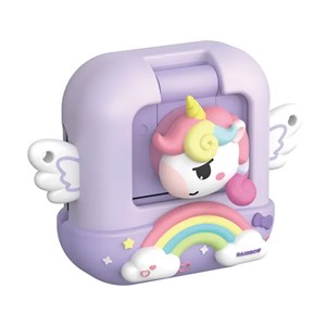 دوربین عکاسی و فیلمبرداری دیجیتال کودک با چاپ فوری حرارتی طرح یونیکورن بنفش مدل M9_اسباب بازی دیجیتال و هوشمند