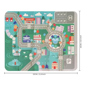 بلوک چوبی خانه سازی بریکس سطلی 108 قطعه با صفحه بازی مدل JHTOY 139_اسباب بازی لگو