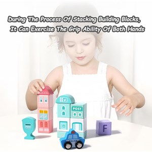 بلوک چوبی خانه سازی بریکس سطلی 108 قطعه با صفحه بازی مدل JHTOY 139_اسباب بازی لگو