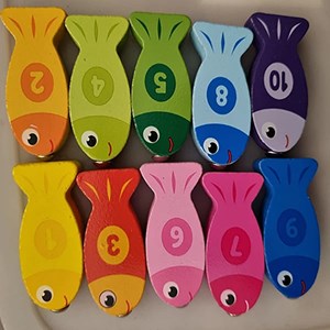 تخته آموزشی مونته سوری لگاریتمی چوبی به همراه ماهیگیری مدل 6 در 1_اسباب بازی علمی