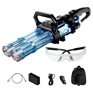 تفنگ اسباب بازی آبپاش بزرگ دو لول شارژی حرفه ای به همراه کوله پشتی مخزن دار_اسباب بازی تفنگ