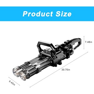 تفنگ اسباب بازی آبپاش بزرگ دو لول شارژی حرفه ای به همراه کوله پشتی مخزن دار_اسباب بازی تفنگ