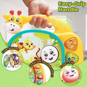 اسباب بازی کتاب موزیکال و آموزشی طرح زرافه_اسباب بازی نوزادی