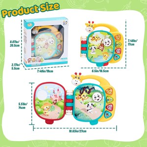 اسباب بازی کتاب موزیکال و آموزشی طرح زرافه_اسباب بازی نوزادی