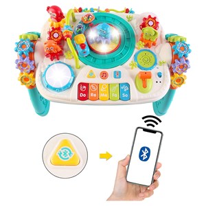 میز آموزشی بلوتوثی قابل شارژ 2 در 1 مدل Bluetooth Learning Table_اسباب بازی موسیقی