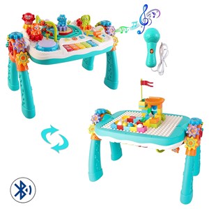 میز آموزشی بلوتوثی قابل شارژ 2 در 1 مدل Bluetooth Learning Table_اسباب بازی موسیقی