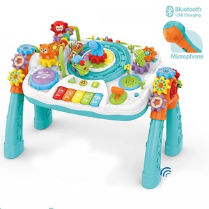 میز آموزشی بلوتوثی قابل شارژ 2 در 1 مدل Bluetooth Learning Table_اسباب بازی موسیقی