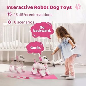 سگ رباتیک هوشمند با سنسور و کنترل مدل Programmable Robot Dog Toy 1536_اسباب بازی ربات