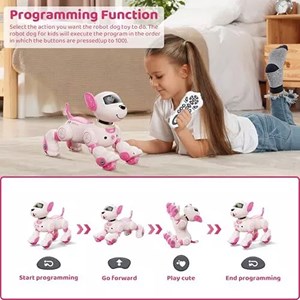 سگ رباتیک هوشمند با سنسور و کنترل مدل Programmable Robot Dog Toy 1536_اسباب بازی ربات