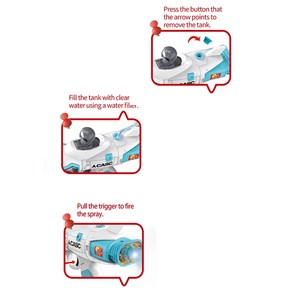 تفنگ اسباب بازی موزیکال بلستر فضایی دودزا با تیرهای چسبانکی مدل Space Smoke Blaster Gun 923_اسباب بازی تفنگ