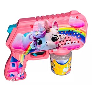 تفنگ اسباب بازی حباب ساز چراغ دار طرح یونیکورن مدل Unicorn Bubble Gun_اسباب بازی تفنگ
