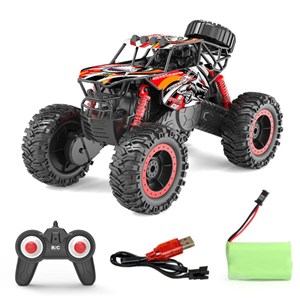 ماشین کنترلی آب و خاک آفرود دو دیفرانسیل رنگ قرمز مدل MZ 2047_اسباب بازی ماشین کنترلی