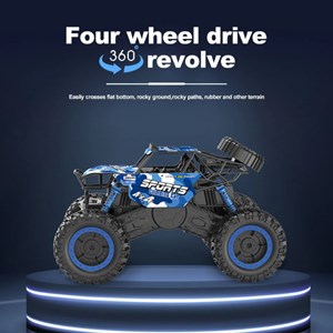 ماشین کنترلی آب و خاک آفرود دو دیفرانسیل رنگ آبی مدل MZ 2047_اسباب بازی ماشین کنترلی