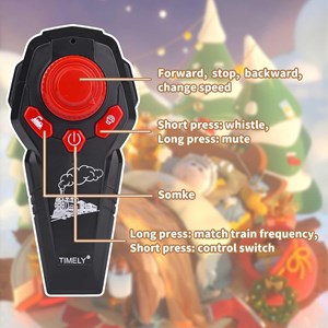 قطار اسباب بازی کنترلی شارژی موزیکال دودزا به همراه ریل_اسباب بازی ماشین