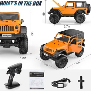 ماشین کنترلی جیپ آفرود مقیاس 1:14 مدل Jeep Wrangler DOUBLE E_اسباب بازی ماشین کنترلی