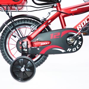 دوچرخه اورجینال کودک سایز 12 رنگ قرمز مدل راکی ROCKY_اسباب بازی دوچرخه