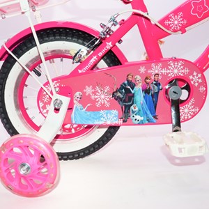 دوچرخه شهری کودک سایز 12 رنگ سرخابی طرح فروزن مدل اسمارت Smart_اسباب بازی دوچرخه