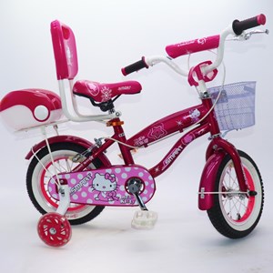 دوچرخه اورجینال کودک سایز 12 رنگ بنفش طرح کیتی مدل اسمارت Smart_اسباب بازی دوچرخه