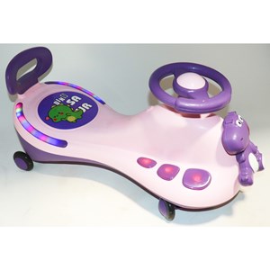 سه چرخه پلاسماکار موزیکال طرح دایناسور (لوپ کار) بنفش_اسباب بازی دوچرخه