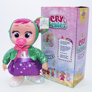 عروسک گریه کن و راه رونده کرای بیبی 30 سانتی مدل Cry Baby 1294_اسباب بازی عروسک دخترانه