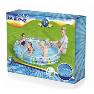 استخر بادی قطر 183 سانتیمتری بست‌ وی طرح آکواریوم مدل Bestway 51005_اسباب بازی ورزشی