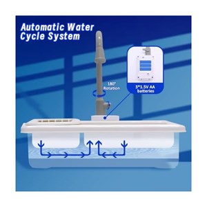 اسباب بازی سینک ظرفشویی پایه دار کودک 33 قطعه مدل Play Kitchen Sink Toys 1234_اسباب بازی لوازم خانگی