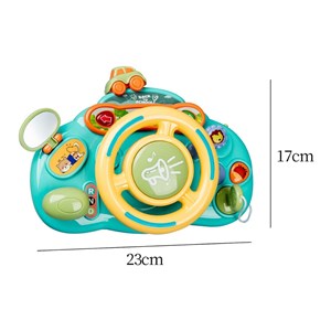 اسباب‌ بازی فرمان ماشین موزیکال رنگ آبی مدل Music Steering Wheel Toy 201_اسباب بازی نوزادی