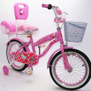 دوچرخه اورجینال کودک سایز 16 رنگ صورتی طرح کیتی مدل اسمارت Smart_اسباب بازی دوچرخه