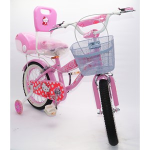 دوچرخه اورجینال کودک سایز 16 رنگ صورتی طرح کیتی مدل اسمارت Smart_اسباب بازی دوچرخه