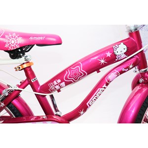 دوچرخه اورجینال کودک سایز 16 رنگ سرخابی طرح کیتی مدل اسمارت Smart_اسباب بازی دوچرخه