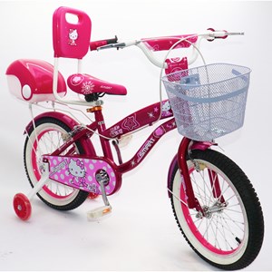 دوچرخه اورجینال کودک سایز 16 رنگ سرخابی طرح کیتی مدل اسمارت Smart_اسباب بازی دوچرخه