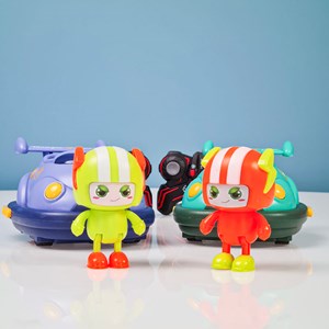 ست 2 عددی ماشین کنترلی مسابقه‌ ای دودزا مدل BUMPER CAR RQ3058_اسباب بازی ماشین کنترلی