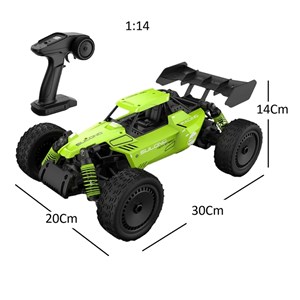 ماشین کنترلی آفرود سرعتی فلزی مقیاس 1:14 رنگ سبز مدل RC Racing Car 326_اسباب بازی ماشین کنترلی