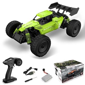 ماشین کنترلی آفرود سرعتی فلزی مقیاس 1:14 رنگ سبز مدل RC Racing Car 326_اسباب بازی ماشین کنترلی