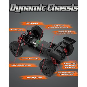 ماشین کنترلی آفرود سرعتی فلزی مقیاس 1:14 رنگ مشکی مدل RC Racing Car 326_اسباب بازی ماشین کنترلی