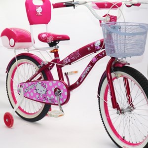 دوچرخه اورجینال کودک سایز 20 رنگ سرخابی طرح کیتی مدل اسمارت Smart_اسباب بازی دوچرخه