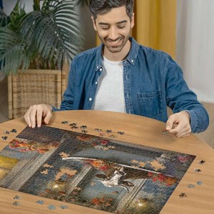 پازل 1000 قطعه راونزبرگر Ravensburger طرح گاو در حمام_اسباب بازی لگو