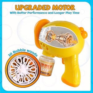 تفنگ اسباب بازی حباب ساز چراغ دار طرح اردک مدل Geometric Bubble Gun 6623_اسباب بازی تفنگ