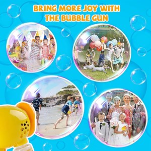 تفنگ اسباب بازی حباب ساز چراغ دار طرح اردک مدل Geometric Bubble Gun 6623_اسباب بازی تفنگ