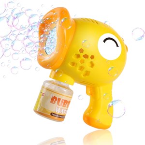 تفنگ اسباب بازی حباب ساز چراغ دار طرح اردک مدل Geometric Bubble Gun 6623_اسباب بازی تفنگ