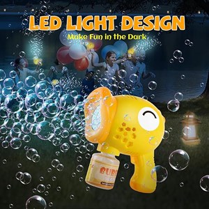 تفنگ اسباب بازی حباب ساز چراغ دار طرح اردک مدل Geometric Bubble Gun 6623_اسباب بازی تفنگ