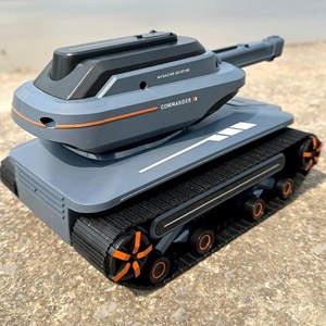 تانک کنترلی شارژی موزیکال با قابلیت پرتاپ تیر ژله ای کد 6615_اسباب بازی ماشین کنترلی