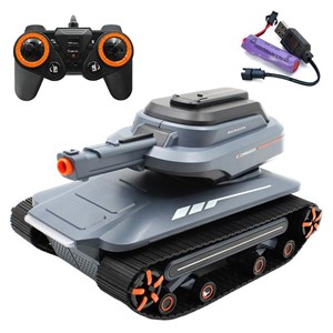تانک کنترلی شارژی موزیکال با قابلیت پرتاپ تیر ژله ای کد 6615_اسباب بازی ماشین کنترلی